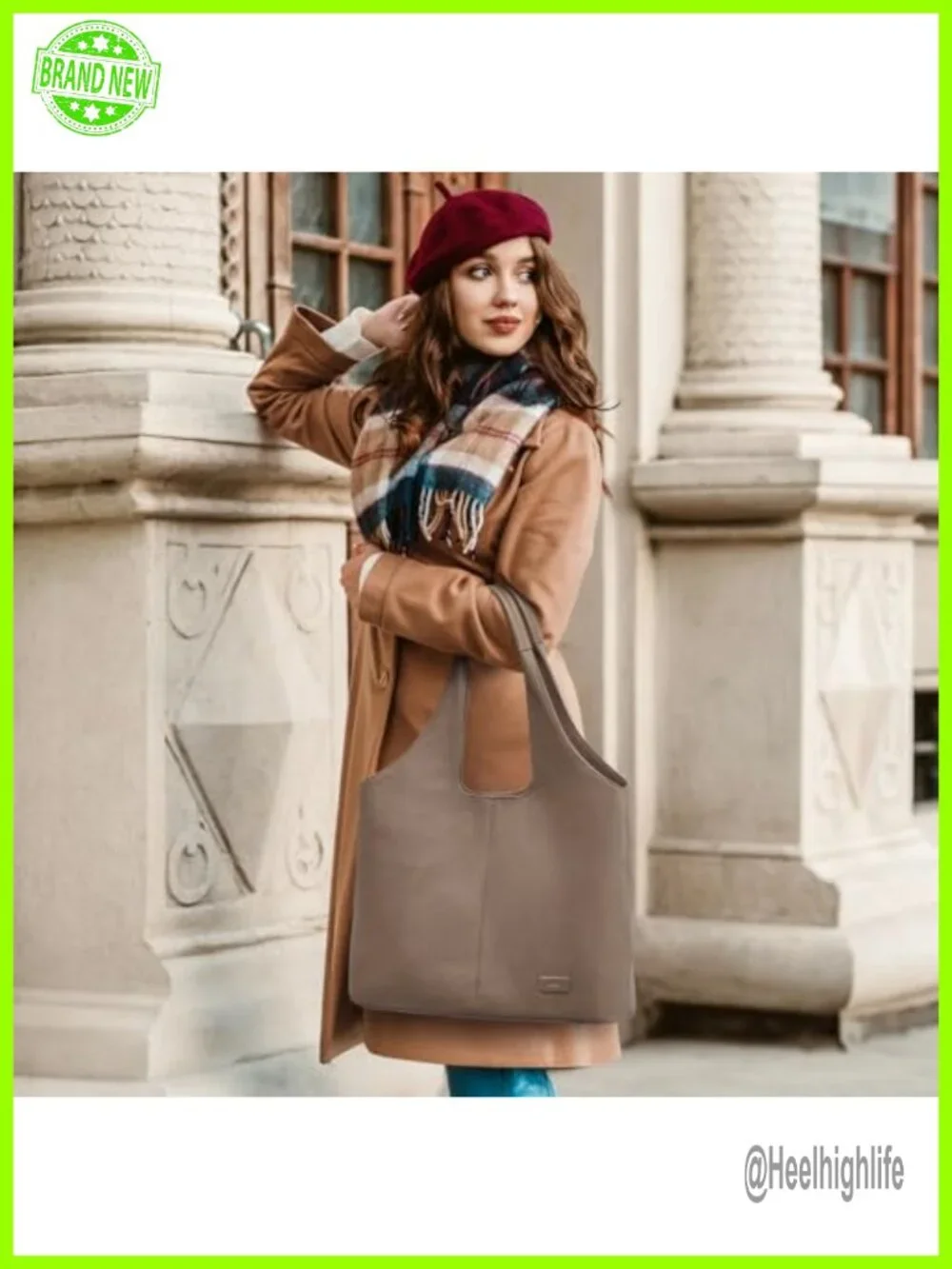 Top Grain Pebbled Cowhide Leather Tote Bag Hobo Shoulder Handbag Large Capacity
